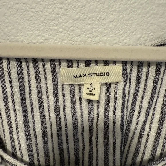 Max Studio Monochrome Striped Maxi Dress - Picture 4 of 4